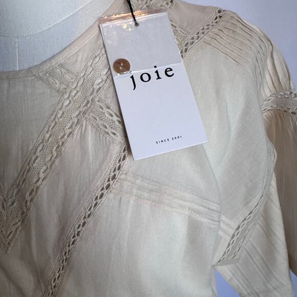 NWT JOIE Blouse Cream Joie‎ lace blouse #laceblouse HIGH quality women Junior - Picture 2 of 8